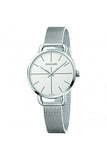 Buy Shop Calvin Klein Even White Dial Silver Mesh Bracelet Watch for Women - K7B23126 USA Online
