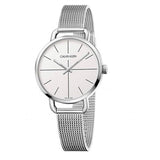 Buy Shop Calvin Klein Even White Dial Silver Mesh Bracelet Watch for Women - K7B23126 USA Online