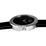Buy Shop Calvin Klein Firm Black Dial Black Leather Strap Watch for Women - K3N231C1 USA Online