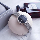 Buy Shop Calvin Klein Firm Black Dial Silver Mesh Bracelet Watch for Women - K3N23121 USA Online