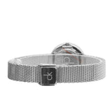 Buy Shop Calvin Klein Firm Black Dial Silver Mesh Bracelet Watch for Women - K3N23121 USA Online