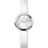 Buy Shop Calvin Klein Firm Silver Dial White Leather Strap Watch for Women - K3N231L6 USA Online