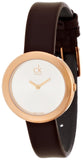 Buy Shop Calvin Klein Firm White Dial Brown Leather Strap Watch for Women - K3N236G6 USA Online