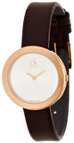 Buy Shop Calvin Klein Firm White Dial Brown Leather Strap Watch for Women - K3N236G6 USA Online