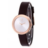 Buy Shop Calvin Klein Firm White Dial Brown Leather Strap Watch for Women - K3N236G6 USA Online