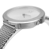 Buy Shop Calvin Klein Firm White Dial Silver Mesh Bracelet Watch for Women - K3N23126 USA Online