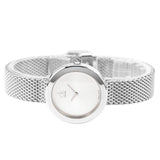 Buy Shop Calvin Klein Firm White Dial Silver Mesh Bracelet Watch for Women - K3N23126 USA Online