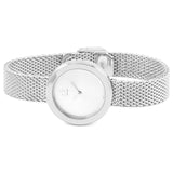 Buy Shop Calvin Klein Firm White Dial Silver Mesh Bracelet Watch for Women - K3N23126 USA Online