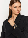 Buy Shop Calvin Klein Full Moon Black Dial Black Leather Strap Watch for Women - K8Y231C1 USA Online