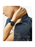 Buy Shop Calvin Klein Full Moon Black Dial Black Leather Strap Watch for Women - K8Y231C1 USA Online