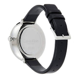 Buy Shop Calvin Klein Full Moon Black Dial Black Leather Strap Watch for Women - K8Y231C1 USA Online