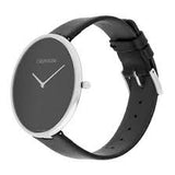 Buy Shop Calvin Klein Full Moon Black Dial Black Leather Strap Watch for Women - K8Y231C1 USA Online