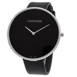 Buy Shop Calvin Klein Full Moon Black Dial Black Leather Strap Watch for Women - K8Y231C1 USA Online