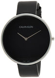 Buy Shop Calvin Klein Full Moon Black Dial Black Leather Strap Watch for Women - K8Y231C1 USA Online