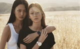 Buy Shop Calvin Klein Full Moon Black Dial Black Leather Strap Watch for Women - K8Y236C1 USA Online