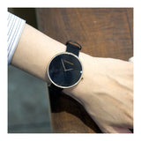 Buy Shop Calvin Klein Full Moon Black Dial Black Leather Strap Watch for Women - K8Y236C1 USA Online