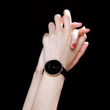 Buy Shop Calvin Klein Full Moon Black Dial Black Leather Strap Watch for Women - K8Y236C1 USA Online