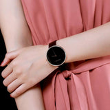 Buy Shop Calvin Klein Full Moon Black Dial Black Leather Strap Watch for Women - K8Y236C1 USA Online