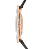 Buy Shop Calvin Klein Full Moon Black Dial Black Leather Strap Watch for Women - K8Y236C1 USA Online