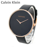 Buy Shop Calvin Klein Full Moon Black Dial Black Leather Strap Watch for Women - K8Y236C1 USA Online