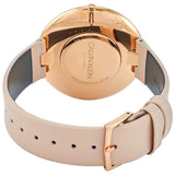 Buy Shop Calvin Klein Full Moon Silver Dial Pink Leather Stap Watch for Women - K8Y236Z6 USA Online