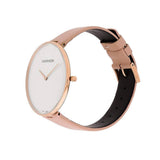 Buy Shop Calvin Klein Full Moon Silver Dial Pink Leather Stap Watch for Women - K8Y236Z6 USA Online
