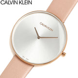 Buy Shop Calvin Klein Full Moon Silver Dial Pink Leather Stap Watch for Women - K8Y236Z6 USA Online