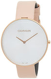 Buy Shop Calvin Klein Full Moon Silver Dial Pink Leather Stap Watch for Women - K8Y236Z6 USA Online