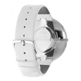 Buy Shop Calvin Klein Full Moon White Dial White Leather Strap Watch for Women - K8Y231L6 USA Online
