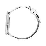 Buy Shop Calvin Klein Full Moon White Dial White Leather Strap Watch for Women - K8Y231L6 USA Online