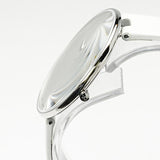 Buy Shop Calvin Klein Full Moon White Dial White Leather Strap Watch for Women - K8Y231L6 USA Online