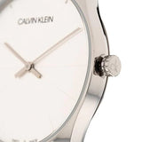Buy Shop Calvin Klein Full Moon White Dial White Leather Strap Watch for Women - K8Y231L6 USA Online