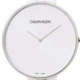Buy Shop Calvin Klein Full Moon White Dial White Leather Strap Watch for Women - K8Y231L6 USA Online