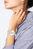 Buy Shop Calvin Klein Full Moon White Dial White Leather Strap Watch for Women - K8Y236L6 USA Online