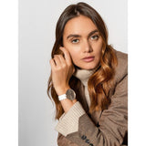 Buy Shop Calvin Klein Full Moon White Dial White Leather Strap Watch for Women - K8Y236L6 USA Online