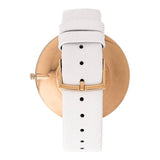 Buy Shop Calvin Klein Full Moon White Dial White Leather Strap Watch for Women - K8Y236L6 USA Online