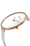 Buy Shop Calvin Klein Full Moon White Dial White Leather Strap Watch for Women - K8Y236L6 USA Online