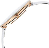 Buy Shop Calvin Klein Full Moon White Dial White Leather Strap Watch for Women - K8Y236L6 USA Online