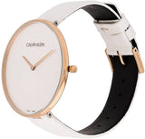 Buy Shop Calvin Klein Full Moon White Dial White Leather Strap Watch for Women - K8Y236L6 USA Online