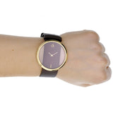 Buy Shop Calvin Klein Glam Transparent Dial Brown Leather Strap Watch for Women - K9423503 USA Online