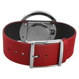 Buy Shop Calvin Klein Glam Transparent Dial Red Leather Strap Watch for Women - K9423144 USA Online