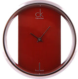 Buy Shop Calvin Klein Glam Transparent Dial Red Leather Strap Watch for Women - K9423144 USA Online
