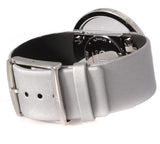 Buy Shop Calvin Klein Glam Transparent Silver Dial Grey Leather Strap Watch for Women - K9423193 USA Online