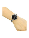Buy Shop Calvin Klein Graphic Black Dial Silver Steel Strap Watch for Women - K7E23141 USA Online