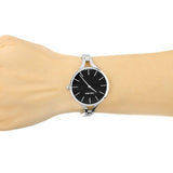 Buy Shop Calvin Klein Graphic Black Dial Silver Steel Strap Watch for Women - K7E23141 USA Online