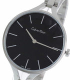 Buy Shop Calvin Klein Graphic Black Dial Silver Steel Strap Watch for Women - K7E23141 USA Online