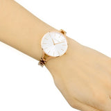Buy Shop Calvin Klein Graphic Silver Dial Rose Gold Steel Strap Watch for Women - K7E23646 USA Online