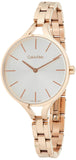 Buy Shop Calvin Klein Graphic Silver Dial Rose Gold Steel Strap Watch for Women - K7E23646 USA Online