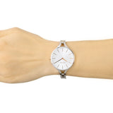 Buy Shop Calvin Klein Graphic Silver Dial Silver Steel Strap Watch for Women - K7E23B46 USA Online