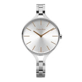 Buy Shop Calvin Klein Graphic Silver Dial Silver Steel Strap Watch for Women - K7E23B46 USA Online